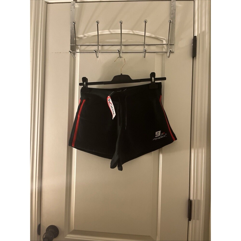 Vintage Bill Elliot #9 CHASE Authentics NASCAR Shorts Black Red Womens Size L